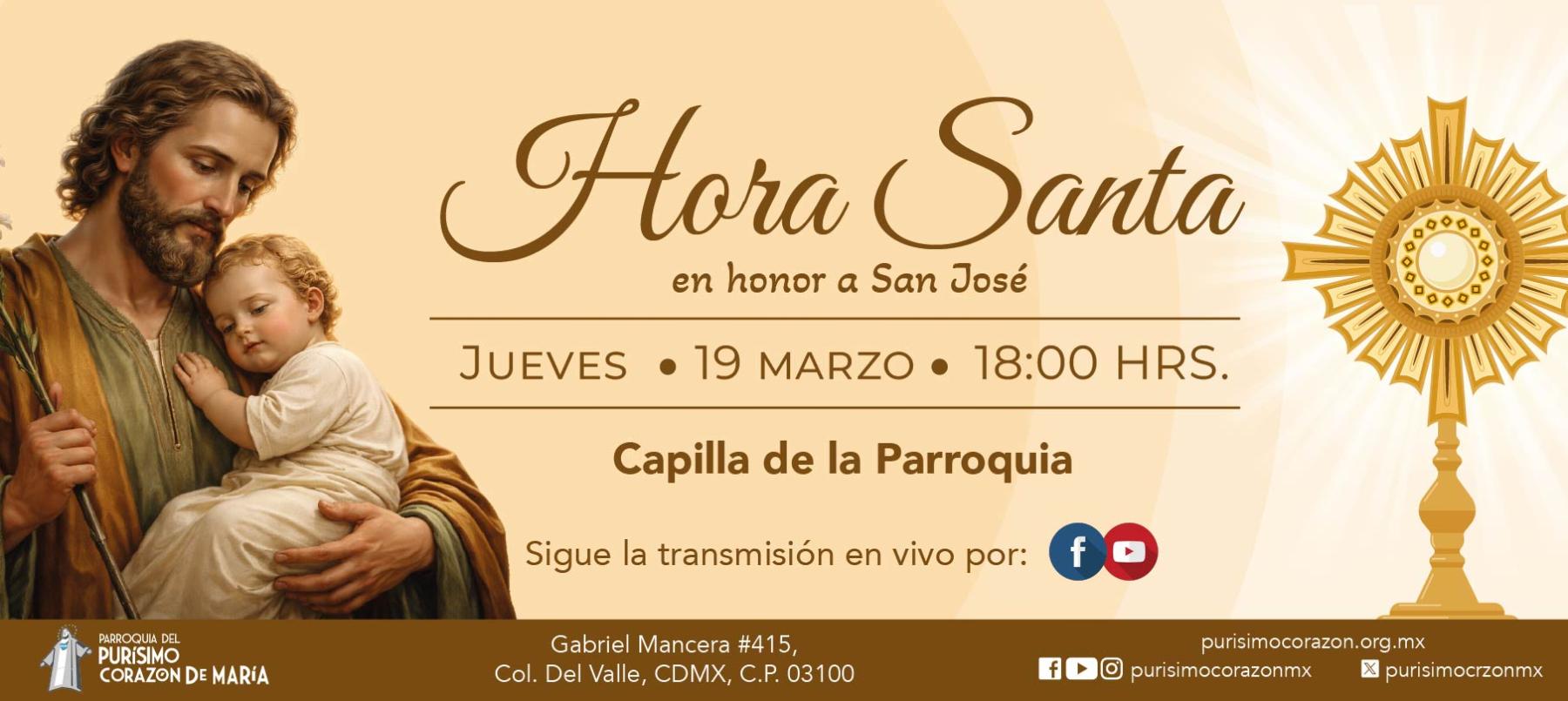 Hora Santa | 19 marzo 2026